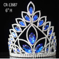 Coronas de strass azul zafiro